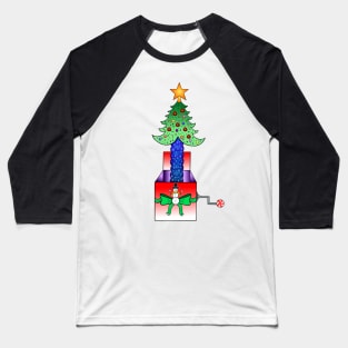 Christmas Tree Whimsical Toy Baseball T-Shirt